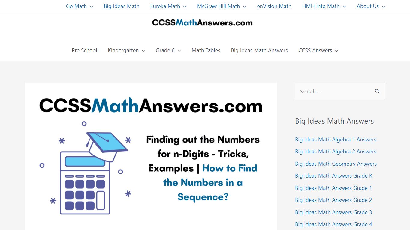Finding out the Numbers for n-Digits - CCSS Math Answers